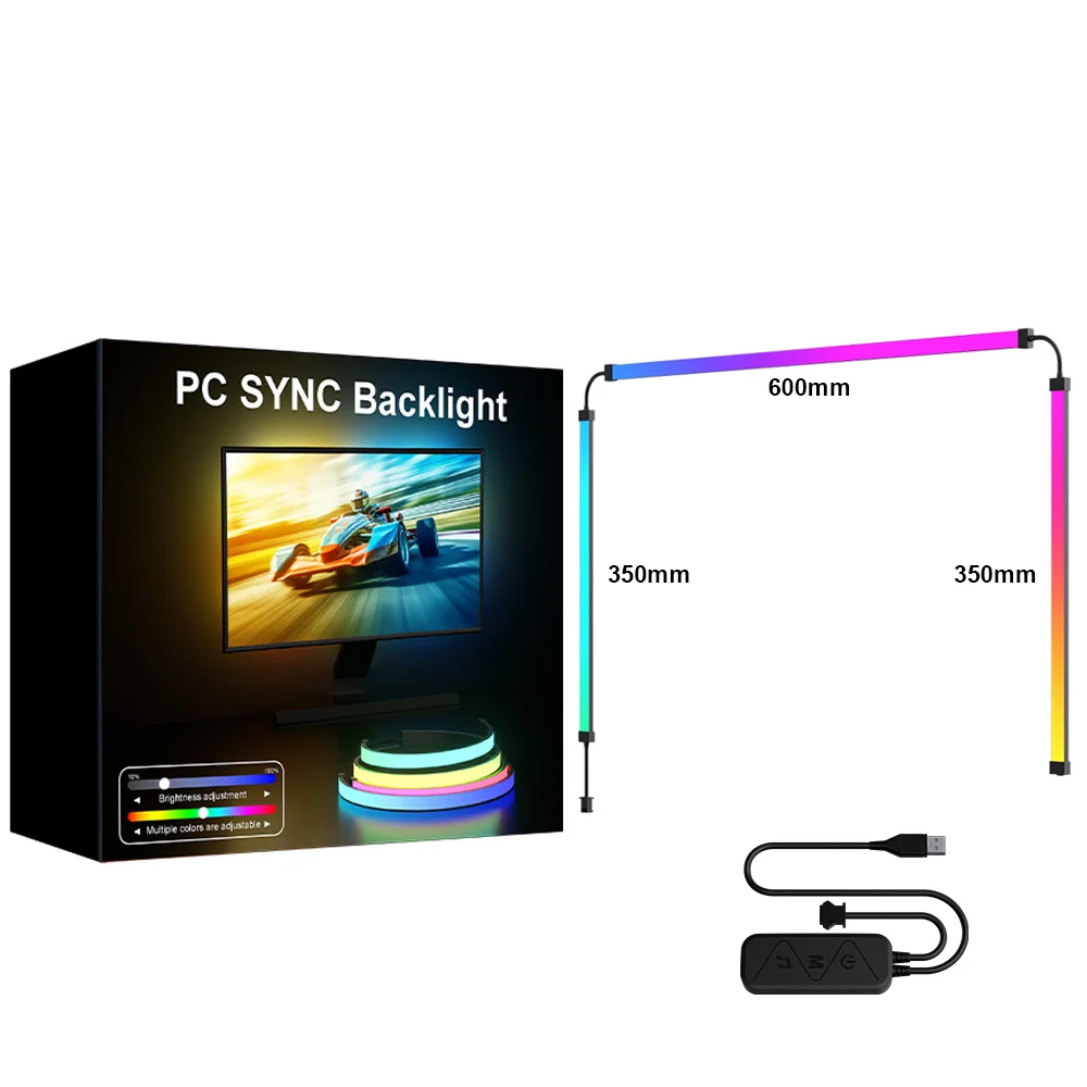Immersive PC Monitor Sync Backlight, RGBIC Screen Sync LED Strip for Gaming, Movies, and Music, Software Controlled and Compatible with Windows & Mac OS thumbnail 3