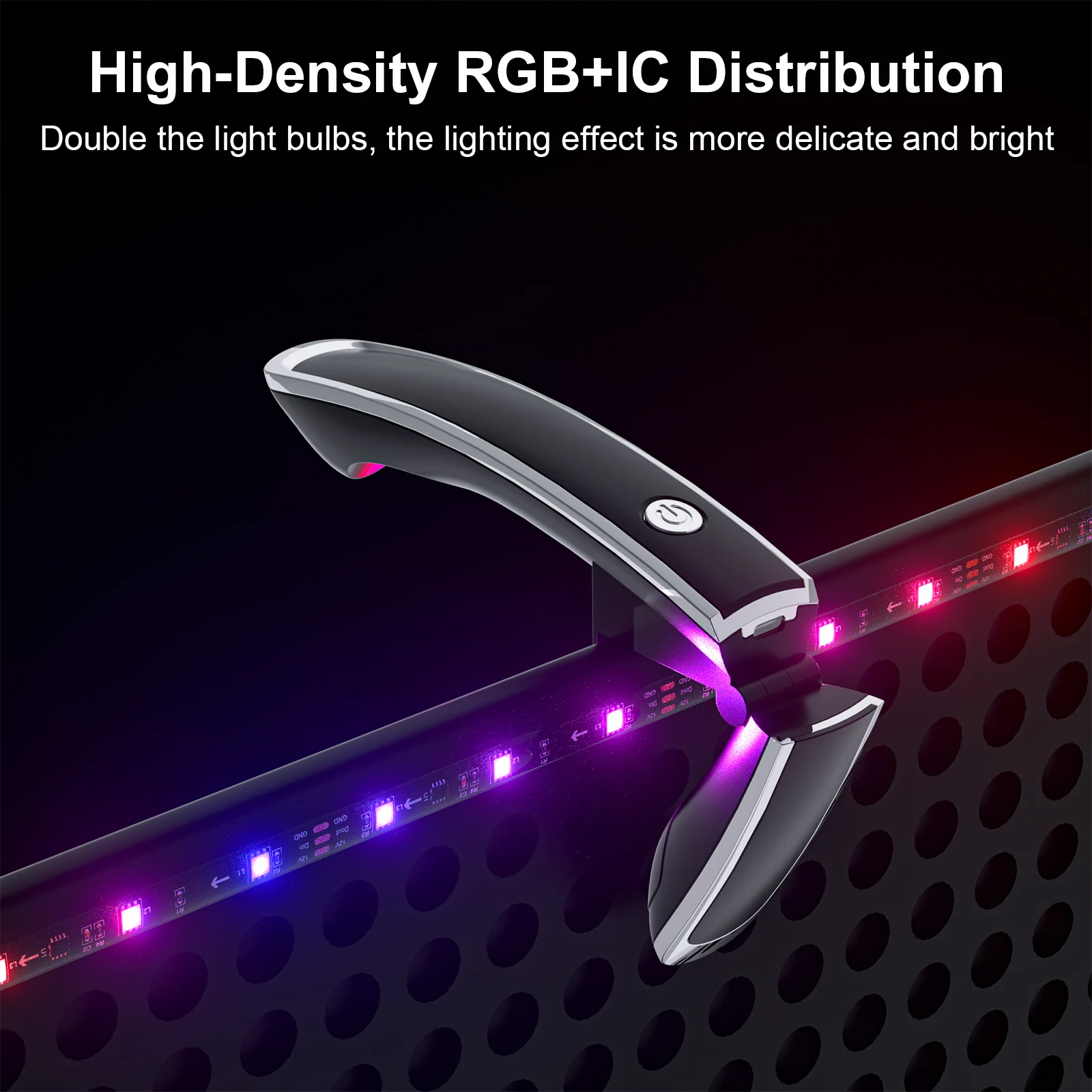 RGBIC TV Backlight Strip with Zero-Latency Screen Sync, Music Sync, High-Density LEDs, Smart App & Remote Control, Auto On/Off Ambient Lighting for Home Theater/Gaming thumbnail 4
