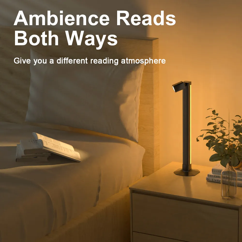 Smart LED Desk Reading Light, RGB Color Changing Gaming Lamp, App Control, Music Sync, Mood Lighting for Bedroom, Setup Gaming, Office thumbnail 6