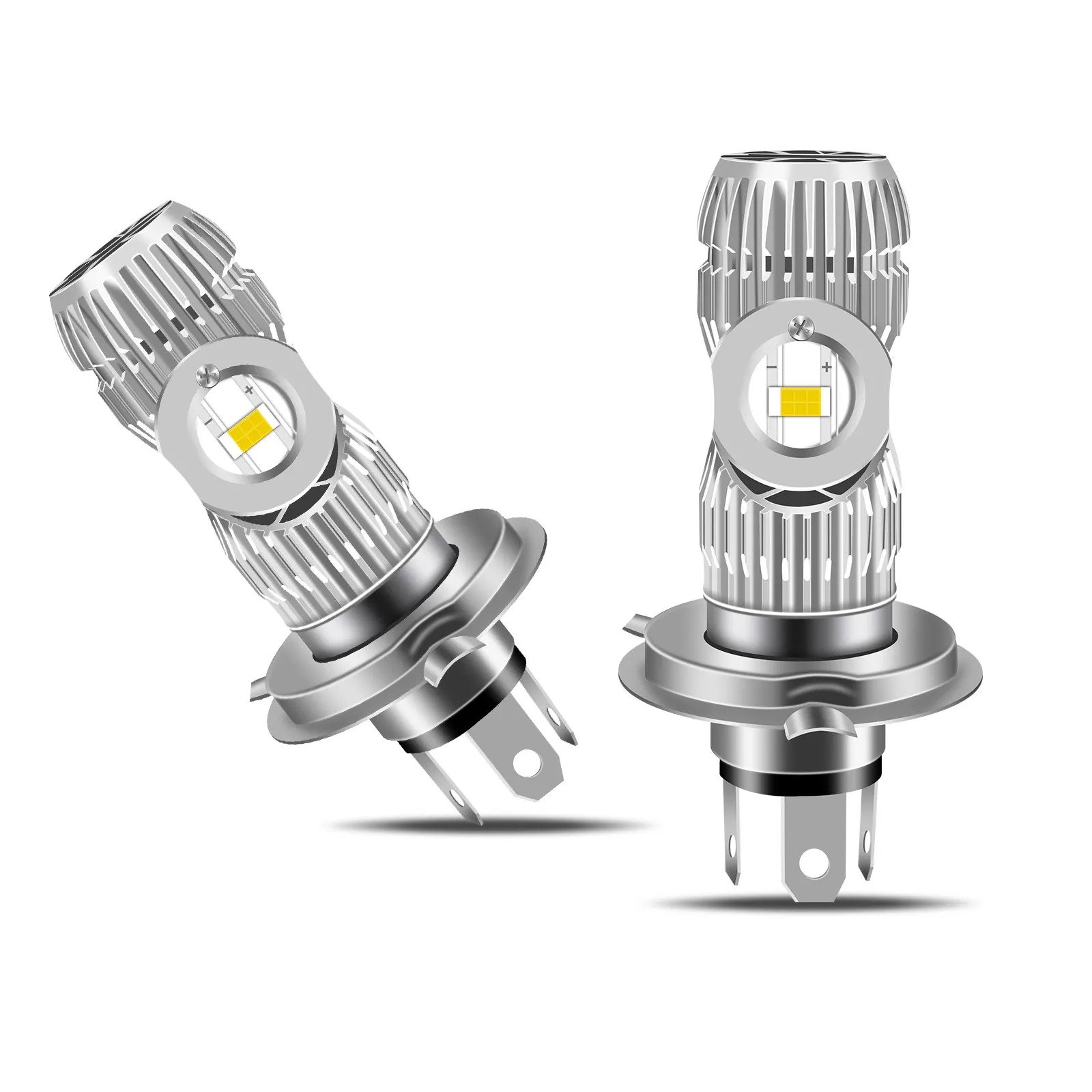 BA20D HS1 Motorcycle Headlight Bulbs High/Low Beam 7035 2SMD 12W 1200LM DC 9-80V Pack of 2 thumbnail 2