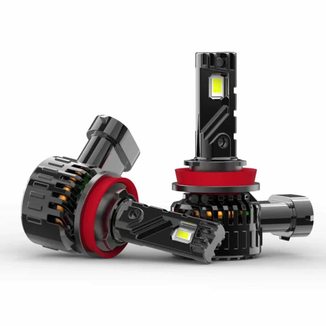 H11 LED Headlight Bulbs, 600% Brighter, 6500K White, Super Bright, 1:1 Mini Size, DC 9-36V 120W/Pair, Pack of 2