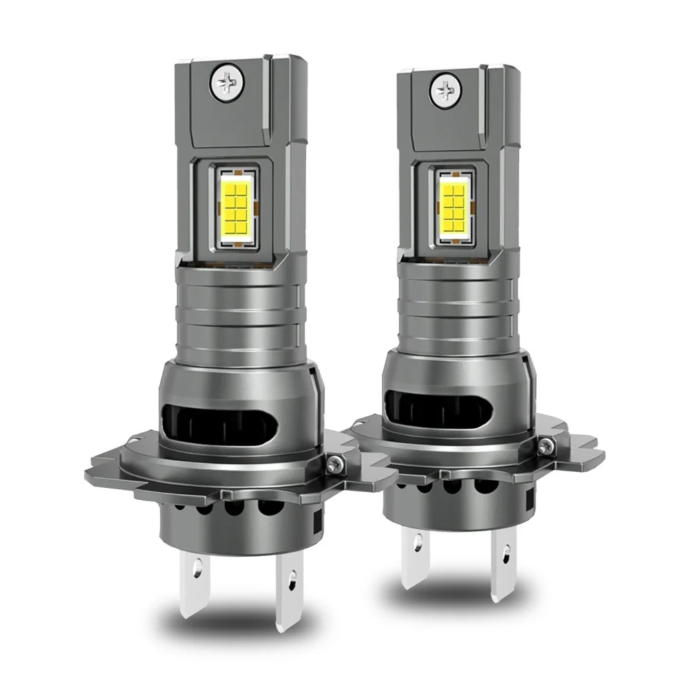 H7 LED Headlight Bulbs, 500% Brightness, 6500K White Super Bright, 1:1 Halogen Size DC 12V 60W/Pair Pack of 2 image 1